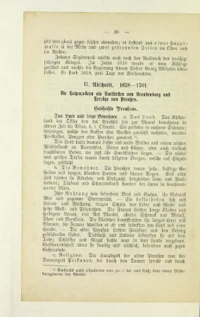 II. Abschnitt. 1618 - 1701