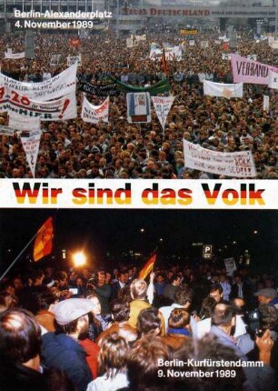 Postkarte: "Wir sind das Volk"