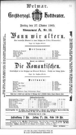 Wann wir altern