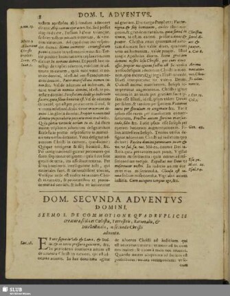 Dom. Secunda Adventus Domini