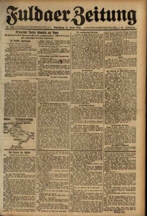 Ausgabe vom Dienstag, den 11. Juni 1918.