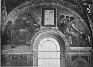 Sixtinische Decke — Die Vorfahren Christi — Achim und Eliud