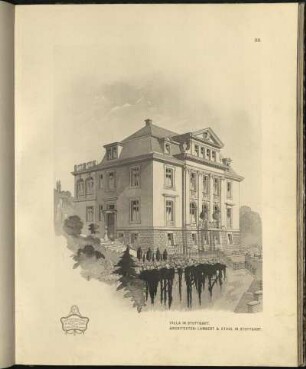 Villa in Stuttgart. Architekten: Lambert & Stahl in Stuttgart.