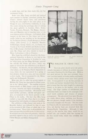 Vol. 61 (1917) = No. 244: The William M. Chase sale