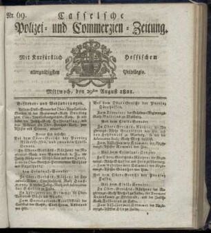 Nr. 69, Mittwoch den 29sten August. 1821