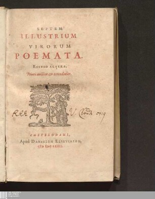Septem Illustrium Virorum Poemata