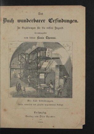 Das Buch wunderbarer Erfindungen : in Erzählungen für die reifere Jugend