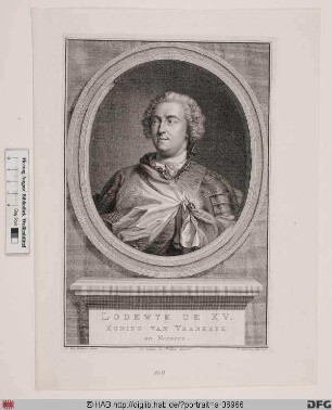 Bildnis Ludwig (Louis) XV., König von Frankreich und Navarra (reg. 1715(23)-1774)