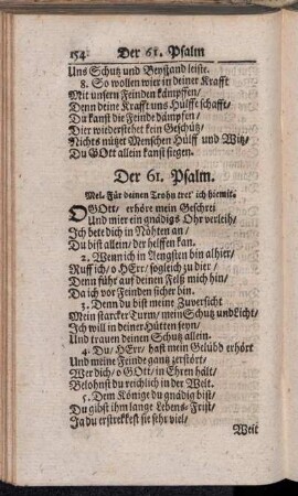 Der 61. - 70. Psalm