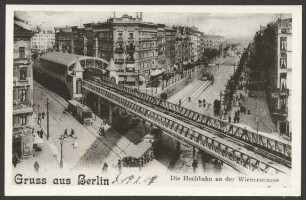 Ansichtskarte Berliner Hochbahn, Wienerstraße
