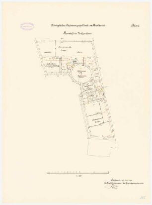 Regierungsgebäude, Stralsund Hauptkassengebäude: Grundriss DG 1:100