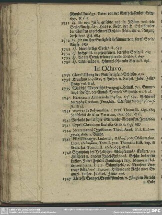 [Libri] In Octavo