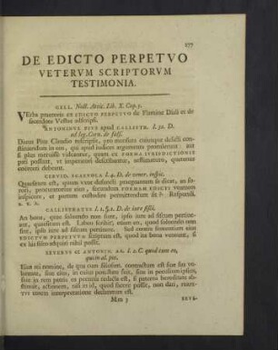 De edicto perpetuo veterum scriptorum testimonia.