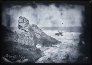Felsküste und Brandung vor Biarritz