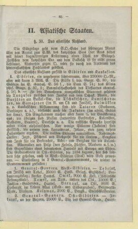 II. Asiatische Staaten