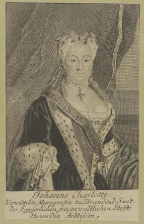 Bildnis der Johanne Charlotte, Markgräfin von Brandenburg-Schwedt