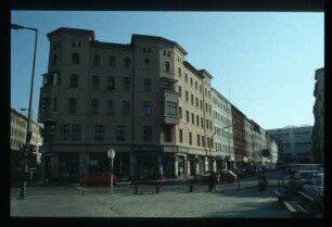 Diapositiv: Oranienplatz, Dresdener Straße, Oktober 1991