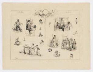 Figuren und Köpfe, Blatt 70 der Folge "Gutes und Böses"