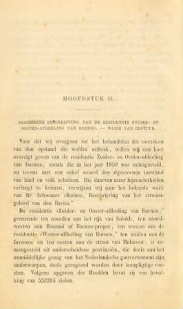 Hoofdstuk II. Algemeene beschrijving van de residentie zuider- en ooster-afdeeling van Borneo ...