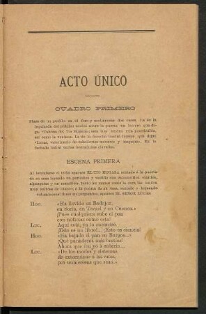 Acto único