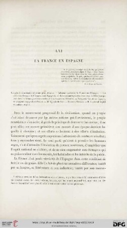 LXI. La France en Espagne