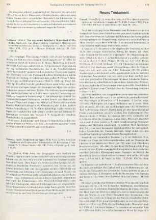 810-811 [Rezension] Le corps et le corps du Christ dans la première épître aux Corinthiens