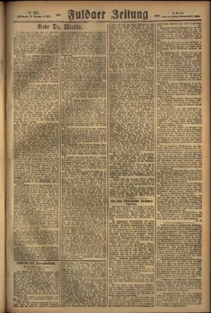 Zweite Ausgabe vom Mittwoch, den 18. November 1925.