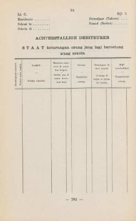 Bijl. 3. Lt. C. Achterstallige Debiteuren