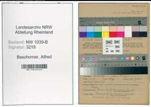 Entnazifizierung Alfred Beschorner , geb. 21.12.1900 (Postbeamter)