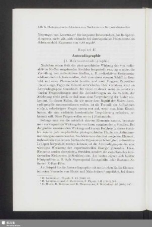 Kapitel II: Autoradiographie