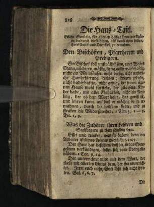 Die Haus-Tafel