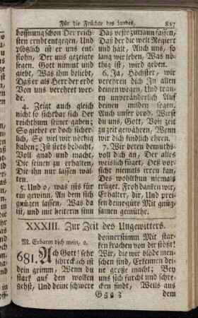 XXXIII. Zur Zeit des Ungewitters.