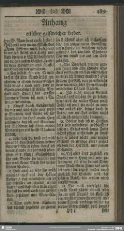 Anhang etlicher geistreicher Lieder