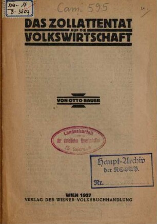 Das Zollattentat auf die Volkswirtschaft