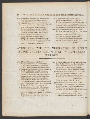Aventiure Wie Die Nibelunge Ze Ezeln Burge Chomen Und Wie Si Da Enpfangen Wurden.