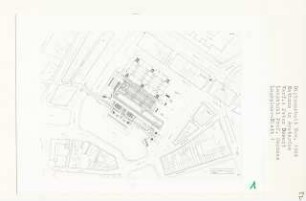 Rathaus, Amsterdam-Groot Waterloo (Diplomarbeit bei Bernhard Hermkes): Lageplan 1:500