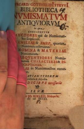 Bibliotheca numismatum antiquiorum