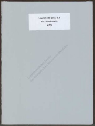 Brief vom Justizministerium Baden-Württemberg an Elfriede Gerstein vom 8.2.1956 (Abschrift): Eine Umstufung Gersteins wird abgelehnt, die Sühnemaßnahmen werden aufgehoben.