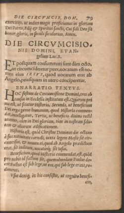 Die Circumcisionis Domini ...