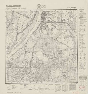 2578 Graudenz, Topographische Karte 1:25000 (4cm - Karte)