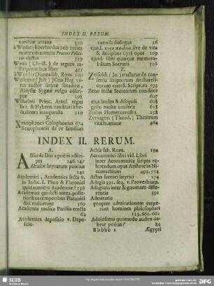 Index II. Rerum