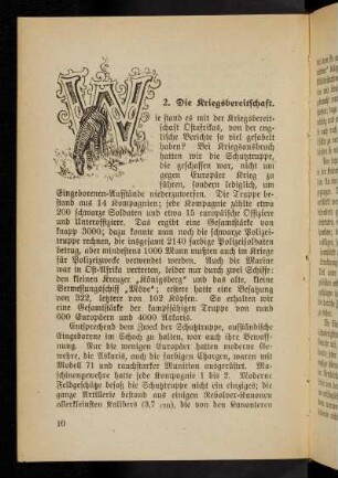 10, 2. Die Kriegsbereitschaft