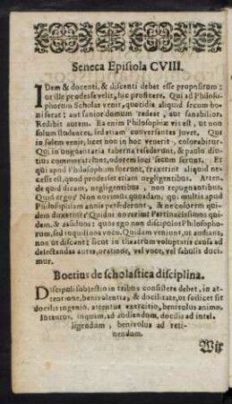 Seneca Epistola CVIII.