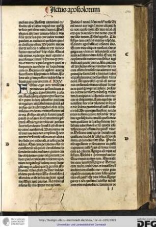 Festus ergo cum venisset in provinciam, post triduum ascendit...