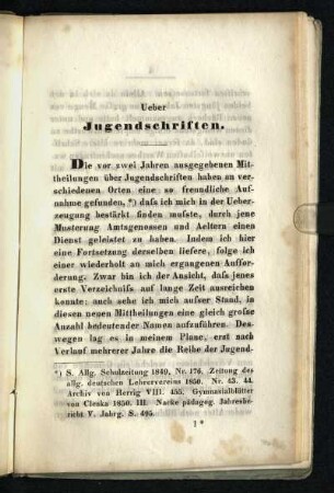Ueber Jugendschriften