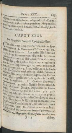 Caput XXXI. - Caput XXXIII.