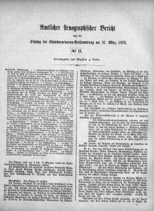 No. 11, 16. März 1876