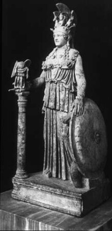 Athen, Varvakeion Athena (Kopie nach Phidias). Akropolis-Museum