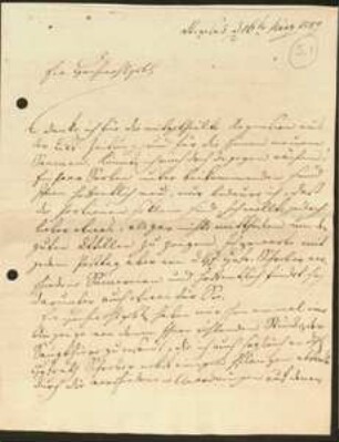 Brief von Albrecht Wilhelm Roth an Friedrich Julius Voigt