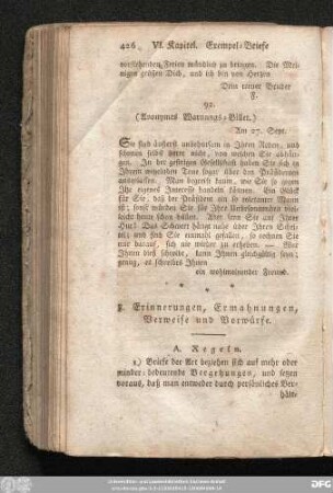 8. Erinnerungen, Ermahnungen, Verweise und Vorwürfe.
